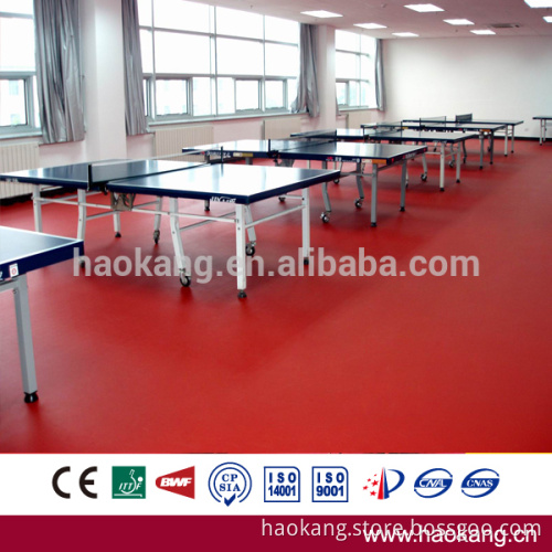 waterproof plastic flooring Type table tennis court flooring
